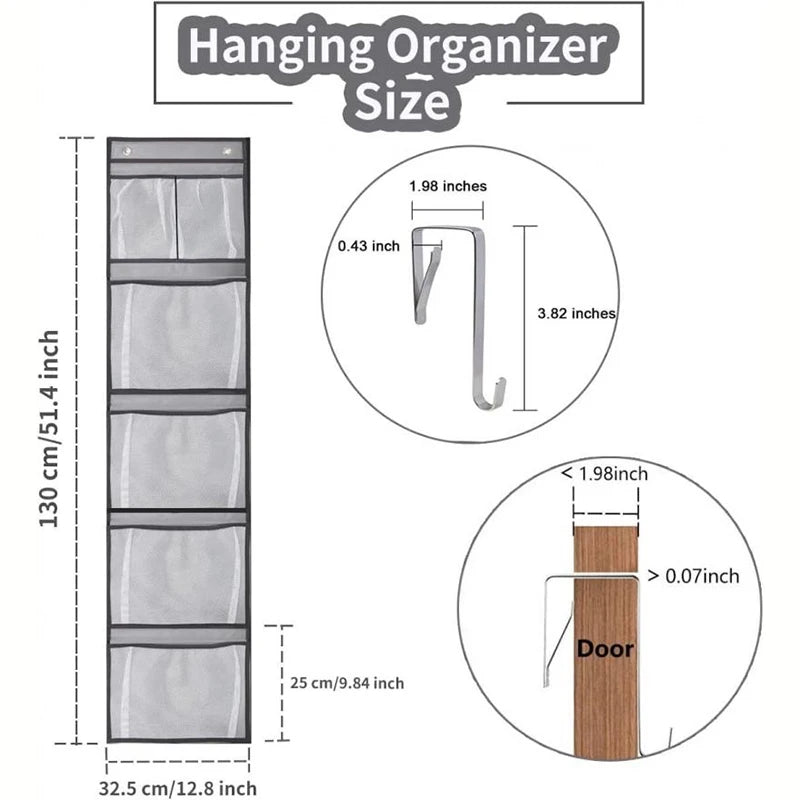 Over-the-Door Hanging Organizer – 5/10 Pocket